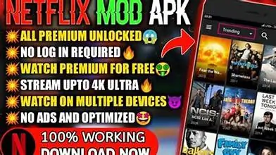 NETFLIX mod apk.....